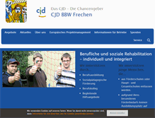 Tablet Screenshot of cjd-bbw-frechen.de